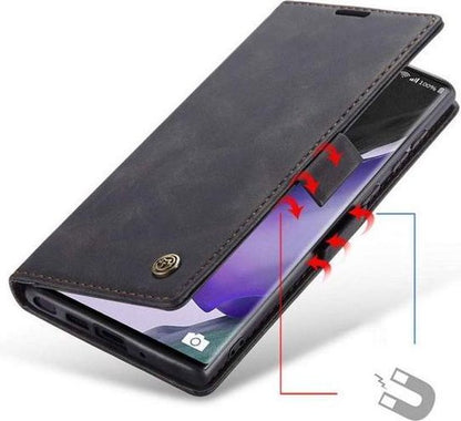 Samsung Galaxy Note20 Hoesje - Zwart - Dunne Bookcase