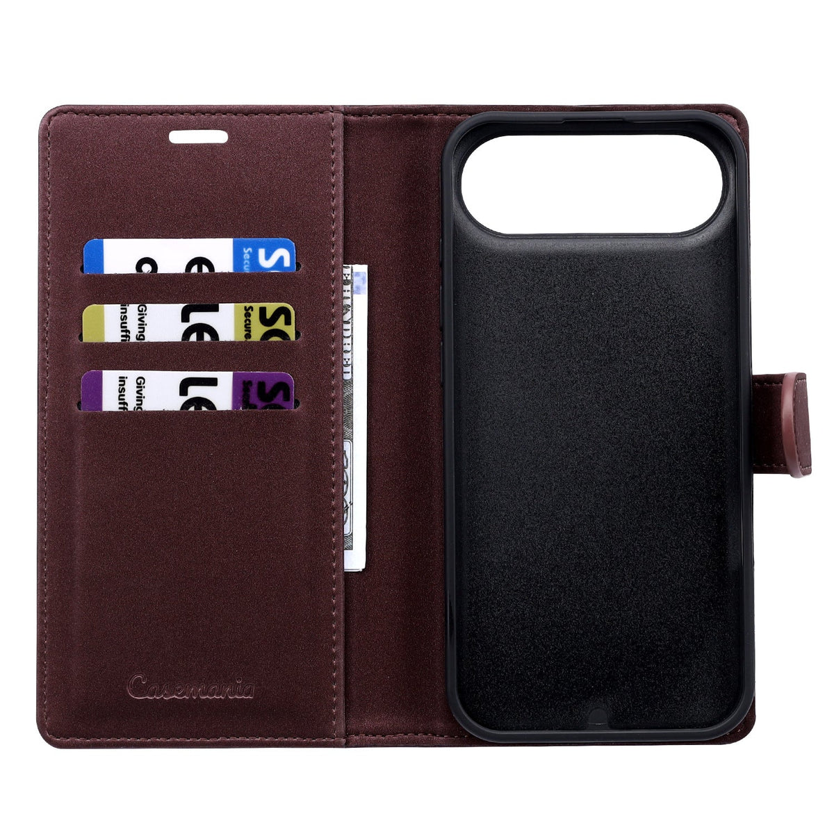 Apple iPhone Air Hoesje - Bordeaux - 2 in 1 Velvet Bookcase