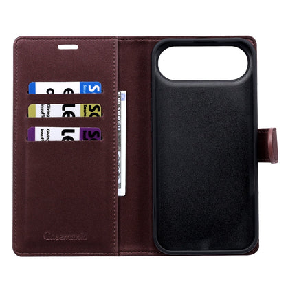 Apple iPhone Air Hoesje - Bordeaux - 2 in 1 Velvet Bookcase