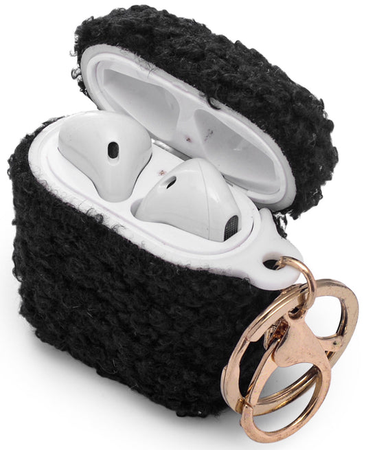 Apple AirPods 2 / 1 Hoesje - Teddy Furr - Zwart