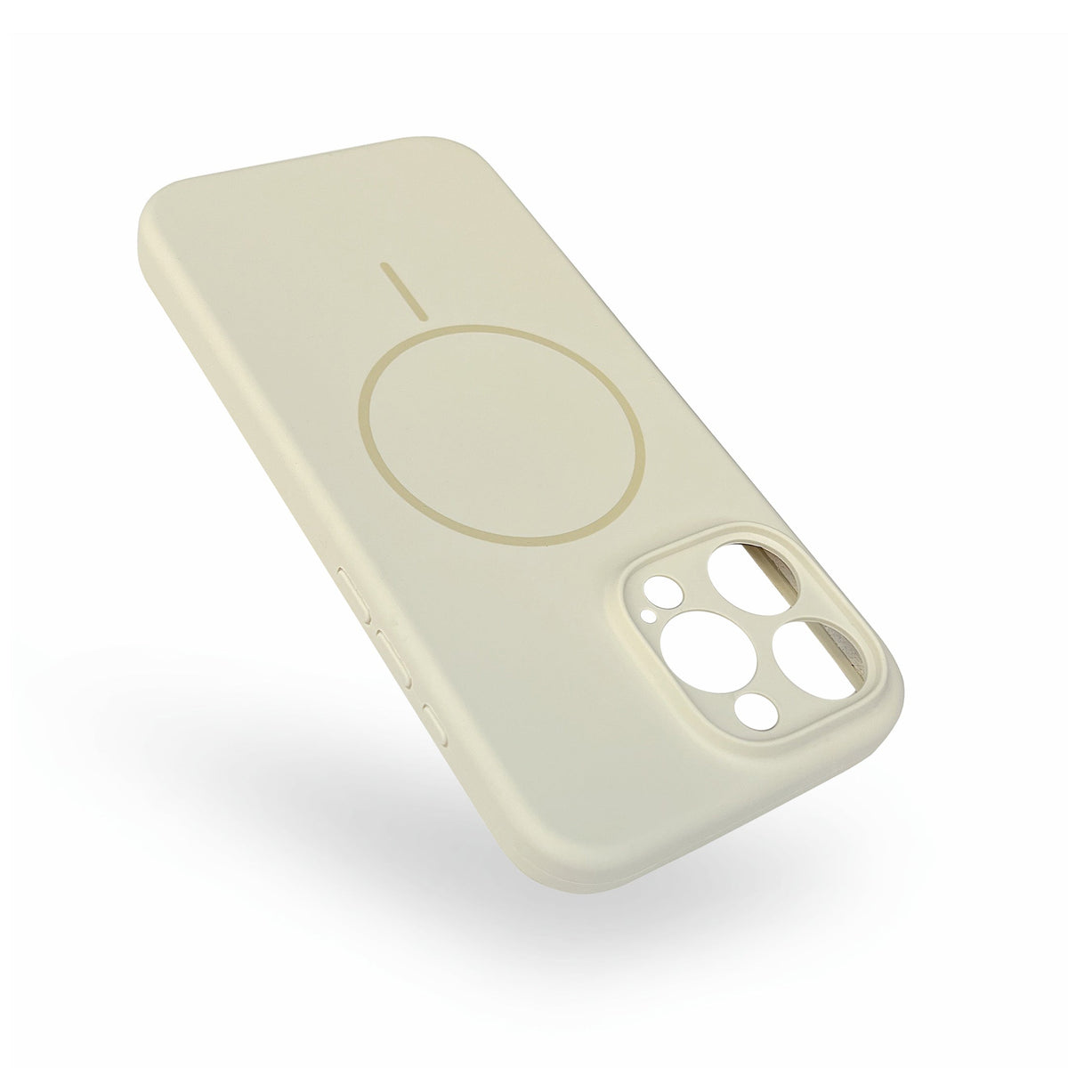 Apple iPhone 16 Pro Hülle - Beige - Liquid-Silikon-MagSafe-Backcover