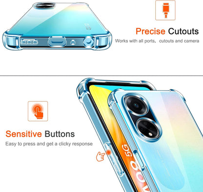Oppo A98 Hoesje - Transparant - Anti-Shock Back Cover