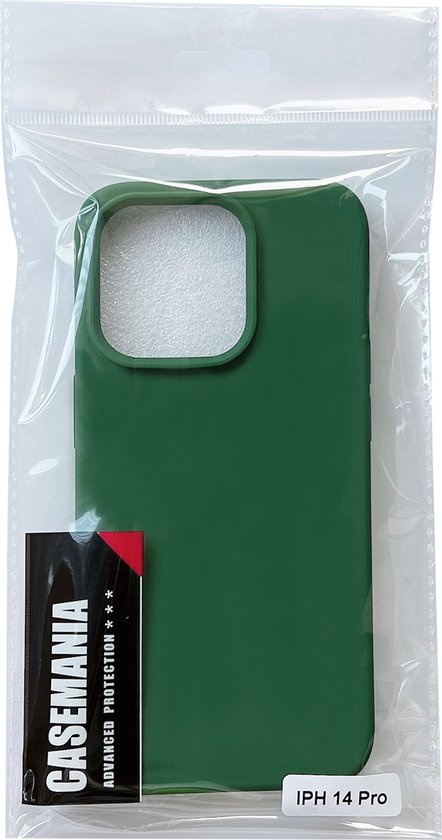 Apple iPhone 14 Pro Case - Dark Green - Silicone Back Cover