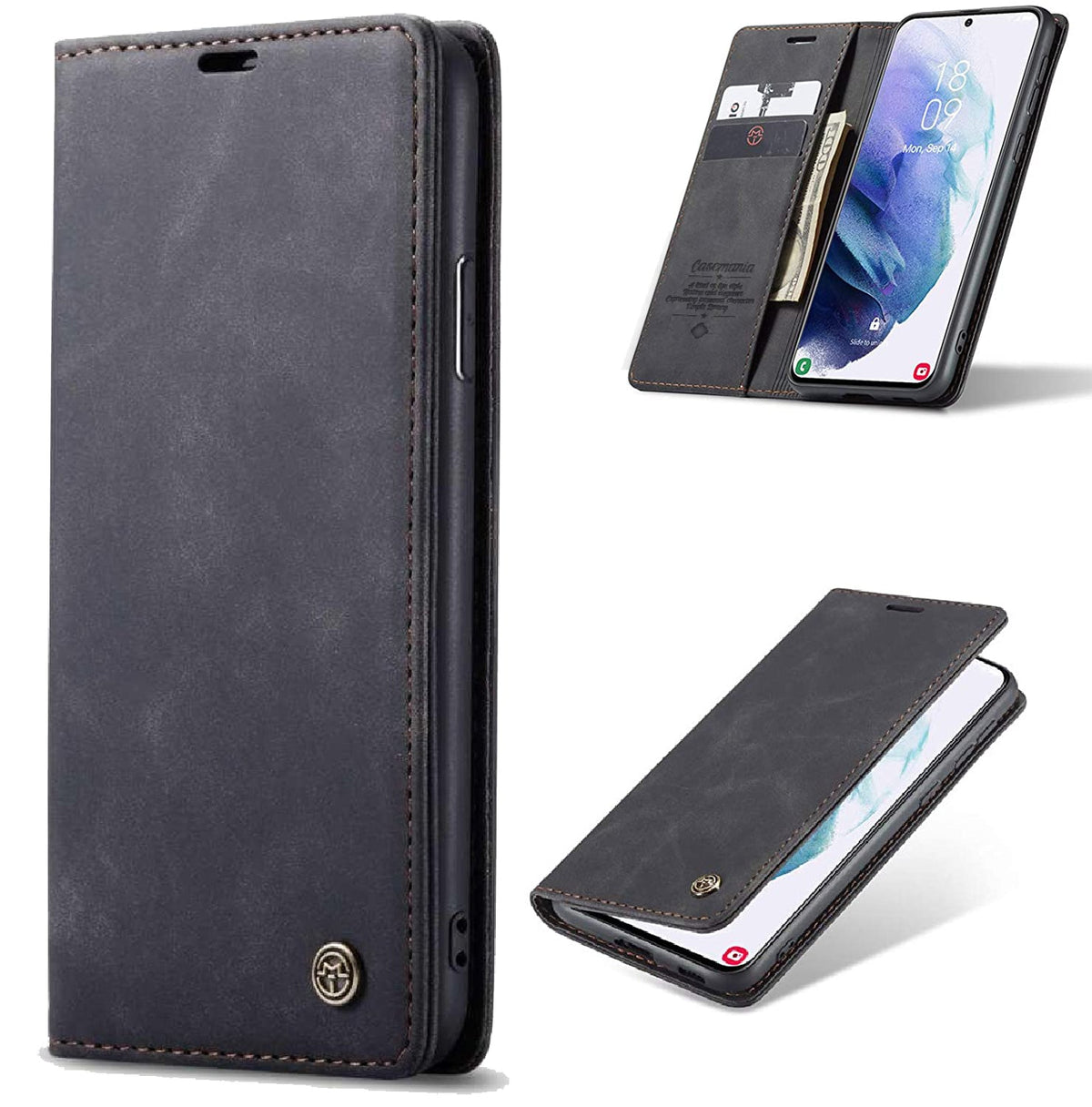 Google Pixel 10 Pro Hoesje - Charcoal Gray - Dunne Bookcase