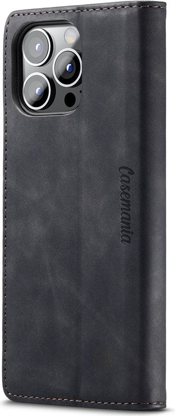 Apple iPhone 12 Pro Max Hoesje - Charcoal Gray - Dunne Bookcase
