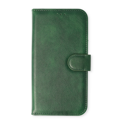 Apple iPhone 12 Case - Green - 2-in-1 Wallet Case with 10 Card Slots