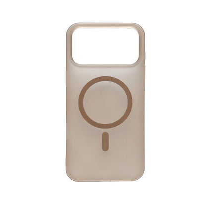 Apple iPhone 17 Pro Max Case - Brown - Frosted Matte Hard Case MagSafe Back Cover