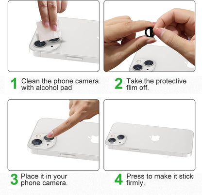 Apple iPhone 14 Kameraschutz - Silber - 1 Stück