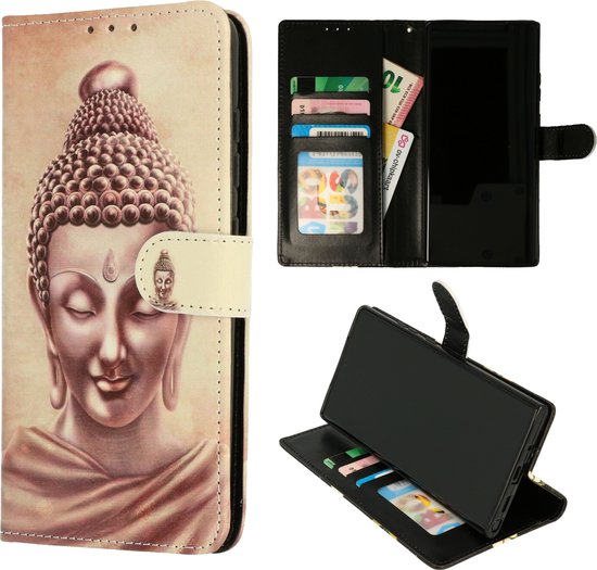 Samsung Galaxy A03S Hoesje - Buddha Goud - Print Bookcase
