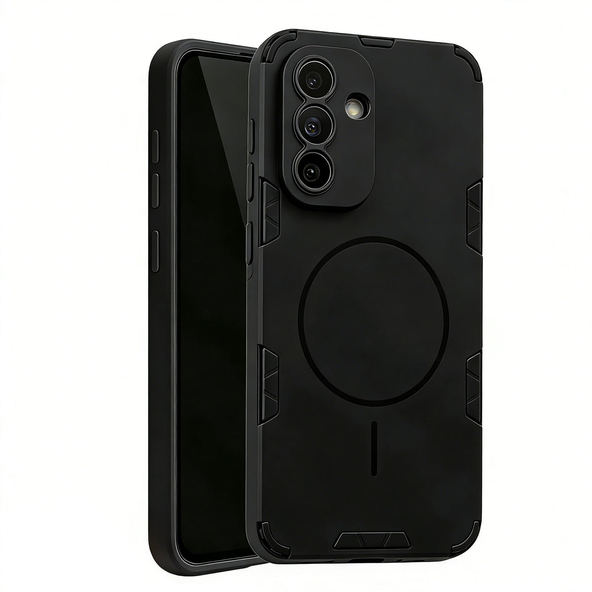 Samsung Galaxy A37 Hoesje - Matte Zwart - Frosted Matte Hardcase MagSafe Back Cover