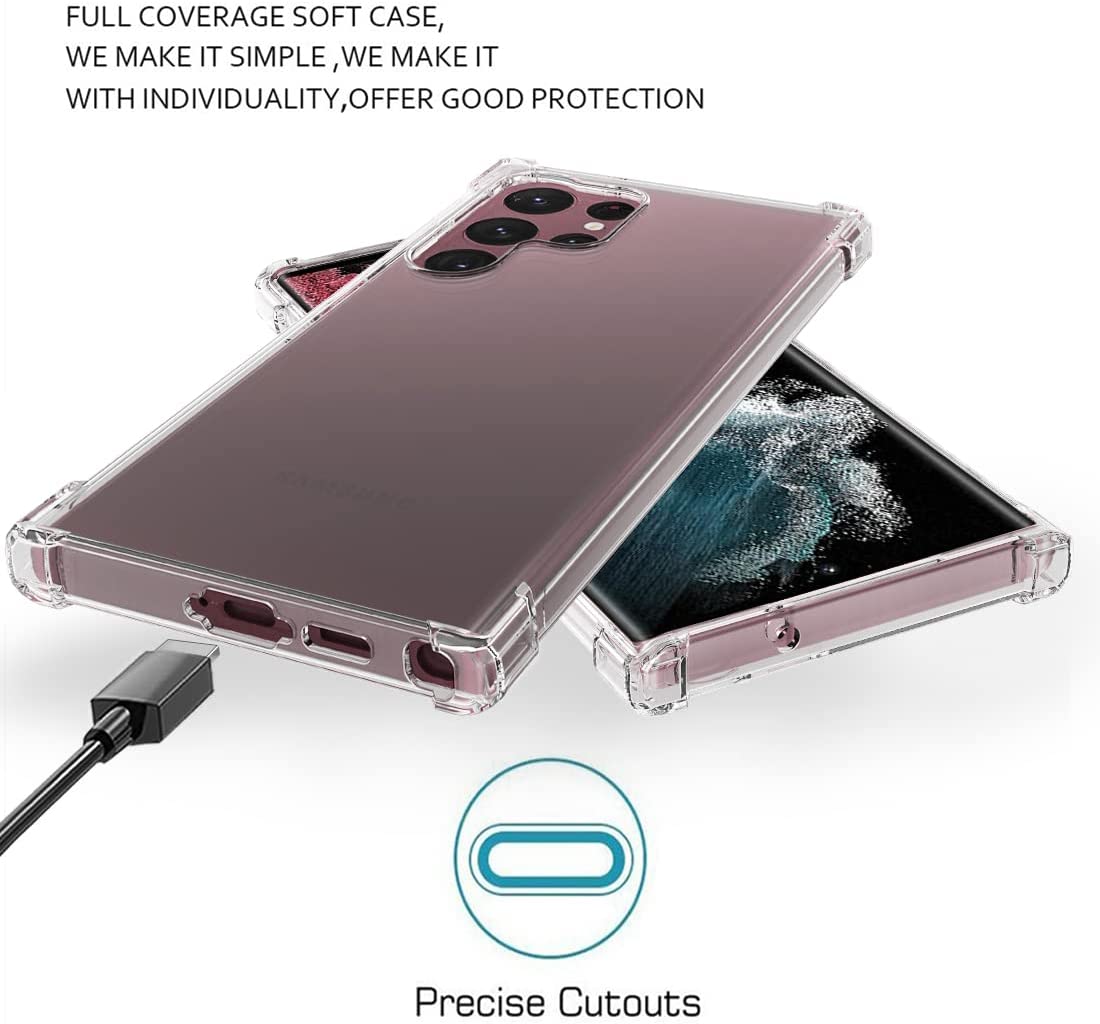 Samsung Galaxy S23 Ultra Hoesje - Transparant - Anti-Shock Back Cover