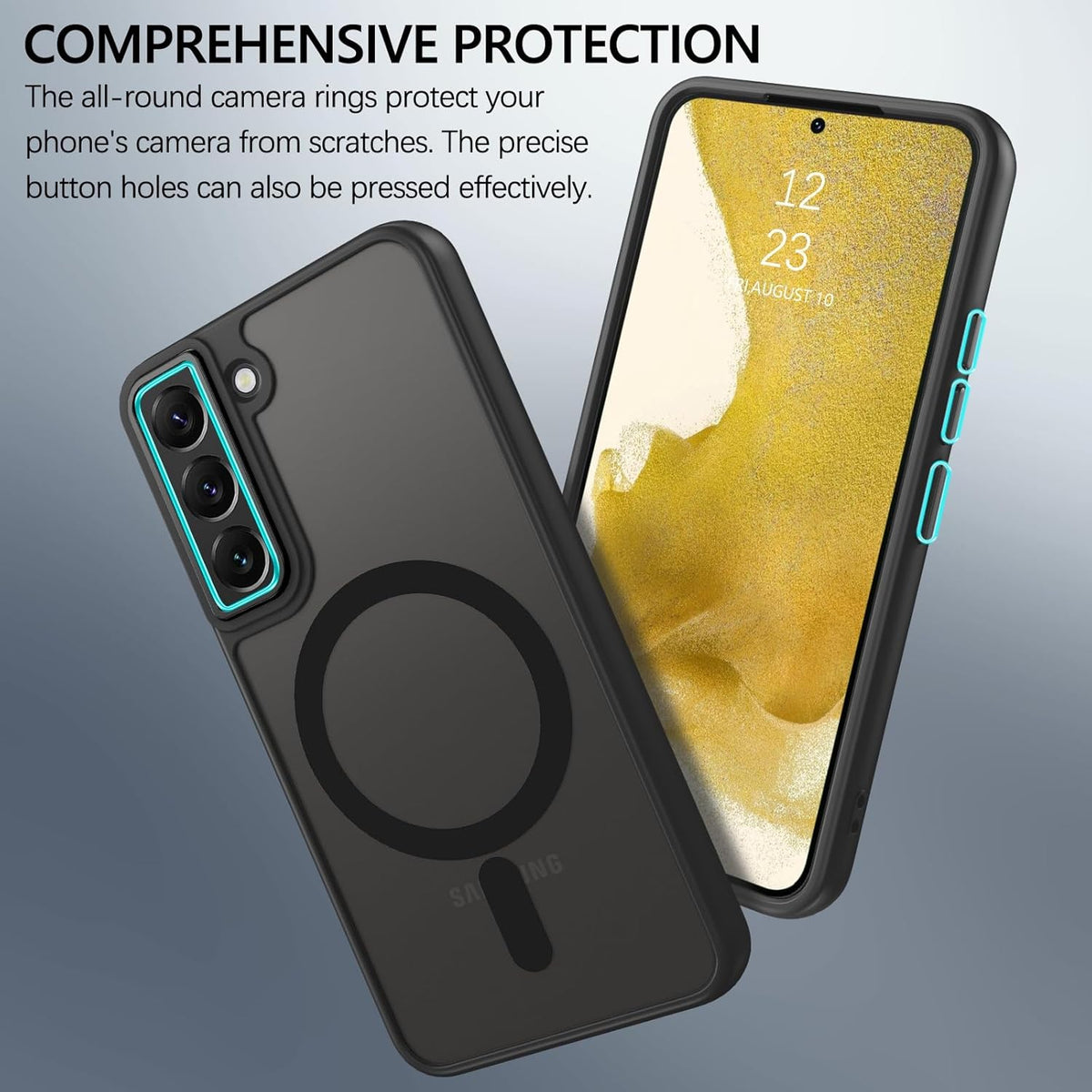 Samsung Galaxy S21 Hoesje - Zwart - Matte Armor MagSafe Back Cover