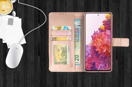 Samsung Galaxy A22 5G Hoesje - Roségoud - Bookcase