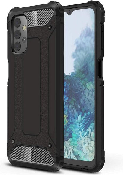 Samsung Galaxy A32 5G Hoesje - Zwart - Armor Kickstand Back Cover