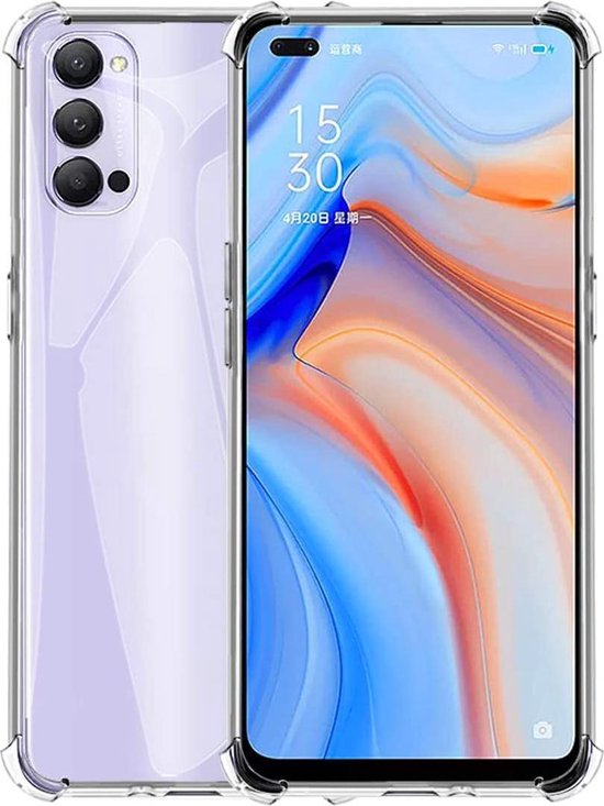 Oppo Reno 4 5G Hoesje - Transparant - Anti-Shock Back Cover
