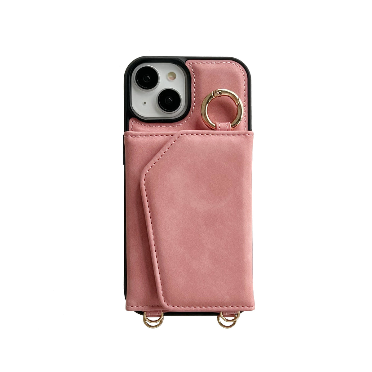 Apple iPhone 16 Plus Hoesje - Pale Pink - Luxe Bookcase met Telefoonkoord