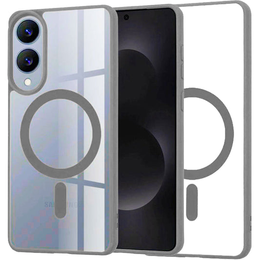 Samsung Galaxy S25 Edge Hülle - Grau - Bumper-MagSafe-Backcover