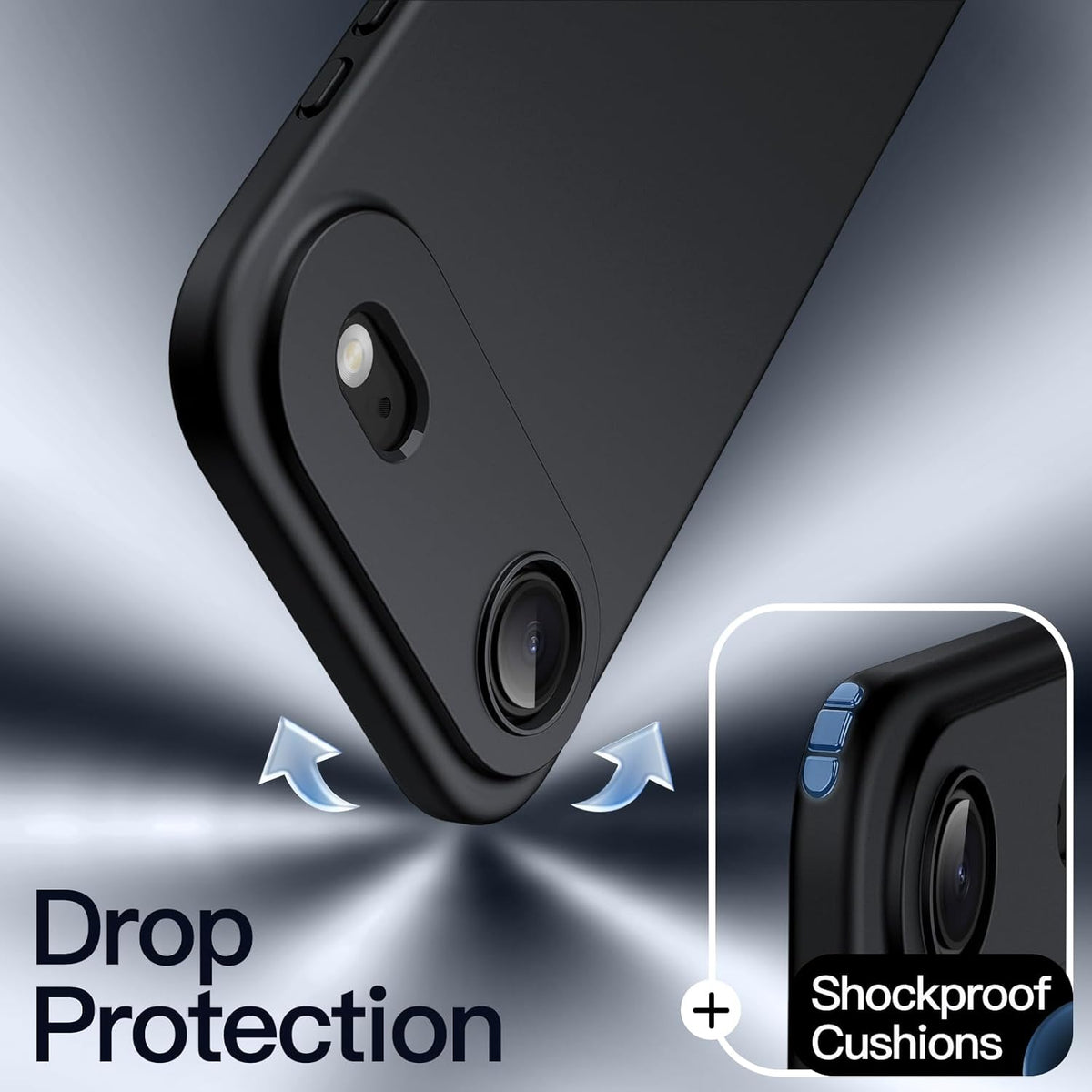 iPhone 17 Air Hoesje - Zwart - Siliconen Back Cover