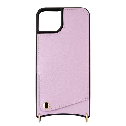 Apple iPhone 15 Plus Case - Purple - Back Cover with Wrist Band and Phone Band