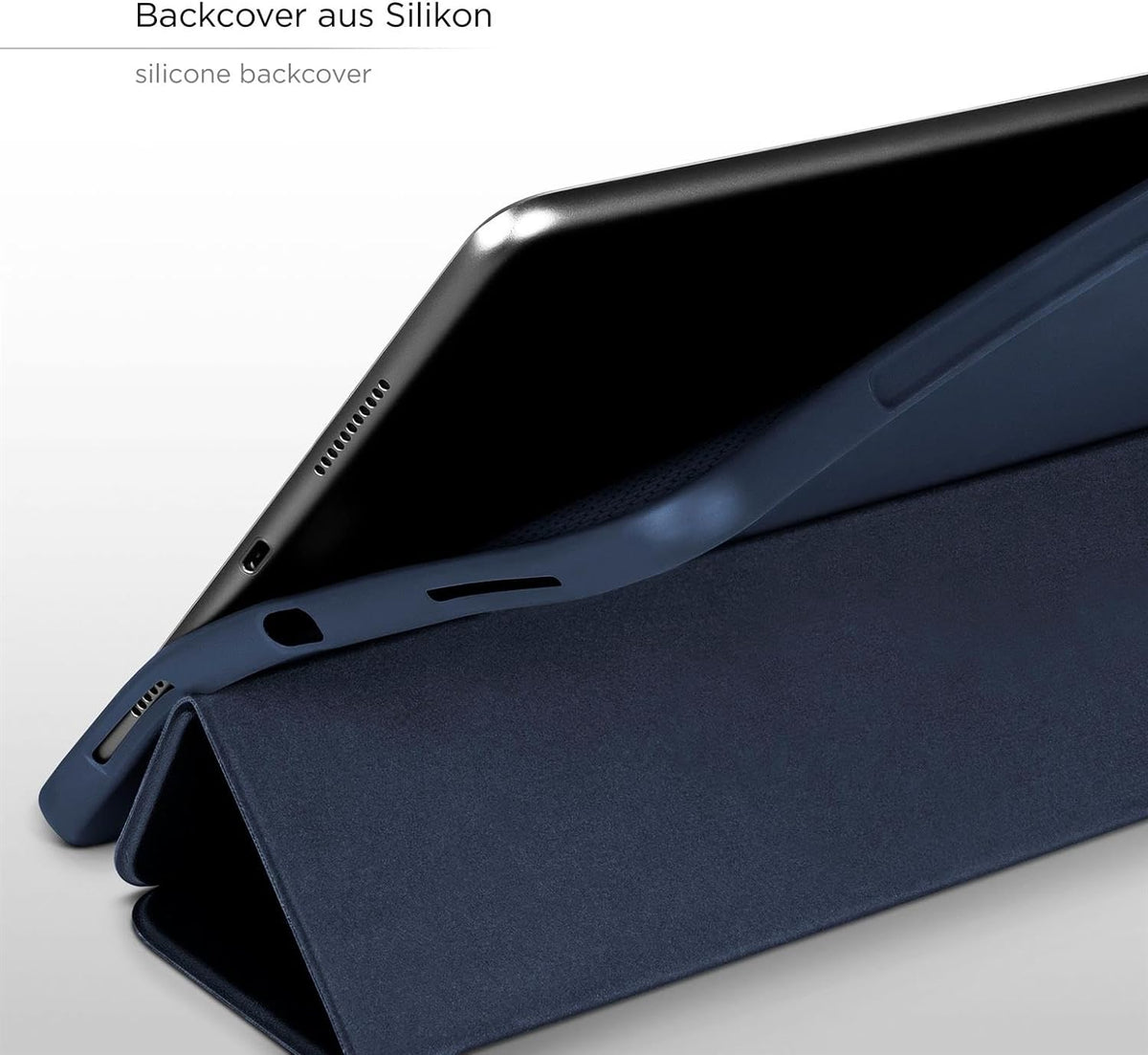 Samsung Galaxy Tab A9 Tablethoes - Donker Blauw - Smart Cover