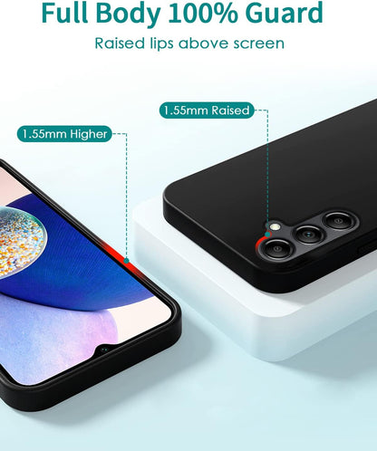 Samsung Galaxy A26 Hoesje - Zwart - Siliconen Back Cover met Telefoonkoord
