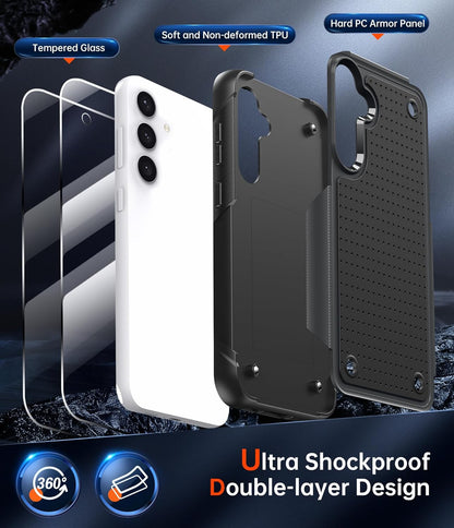 Samsung Galaxy S23 FE Hoesje - Zwart - Armor Back Cover