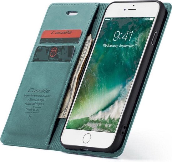 iPhone SE 2020 Hoesje - Aqua Blue - Dunne Bookcase