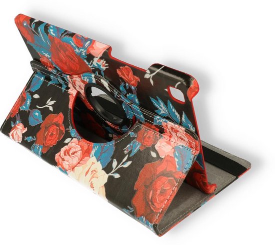 Samsung Galaxy Tab A7 (2020) Tablethoes - Vintage Bloemen - Draaibare Bookcase