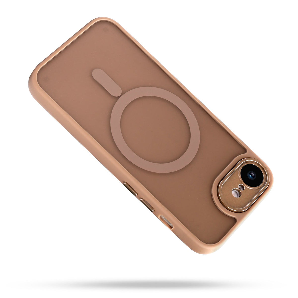iPhone 16e Hoesje - Bruin - Matte Armor MagSafe Back Cover