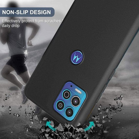 Motorola Moto G100 Hoesje - Zwart - Siliconen Back Cover