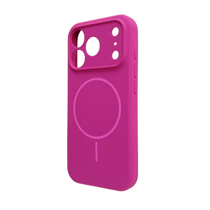 Apple iPhone 17 Pro Hülle - Magenta - Liquid-Silikon-MagSafe-Backcover