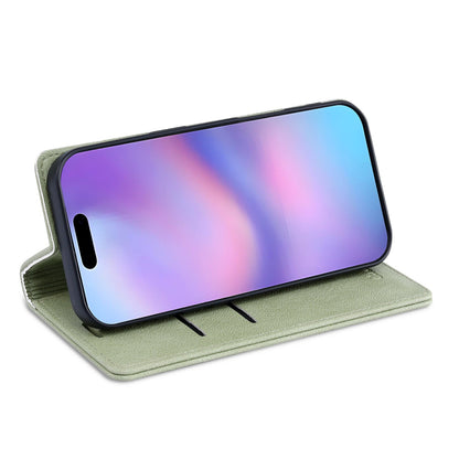 Apple iPhone 18 Pro Hoesje - Matcha Green - Dunne Leather-look Back Cover