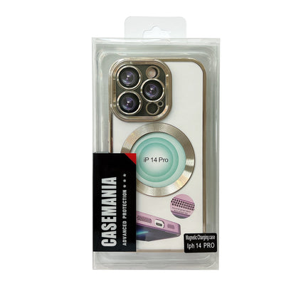 Apple iPhone 14 Pro Case - Gold - Silicone MagSafe Back Cover