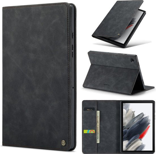 Samsung Galaxy Tab A8 2021 Tablethoes - Charcoal Gray - Luxe Bookcase met Pasjeshouder