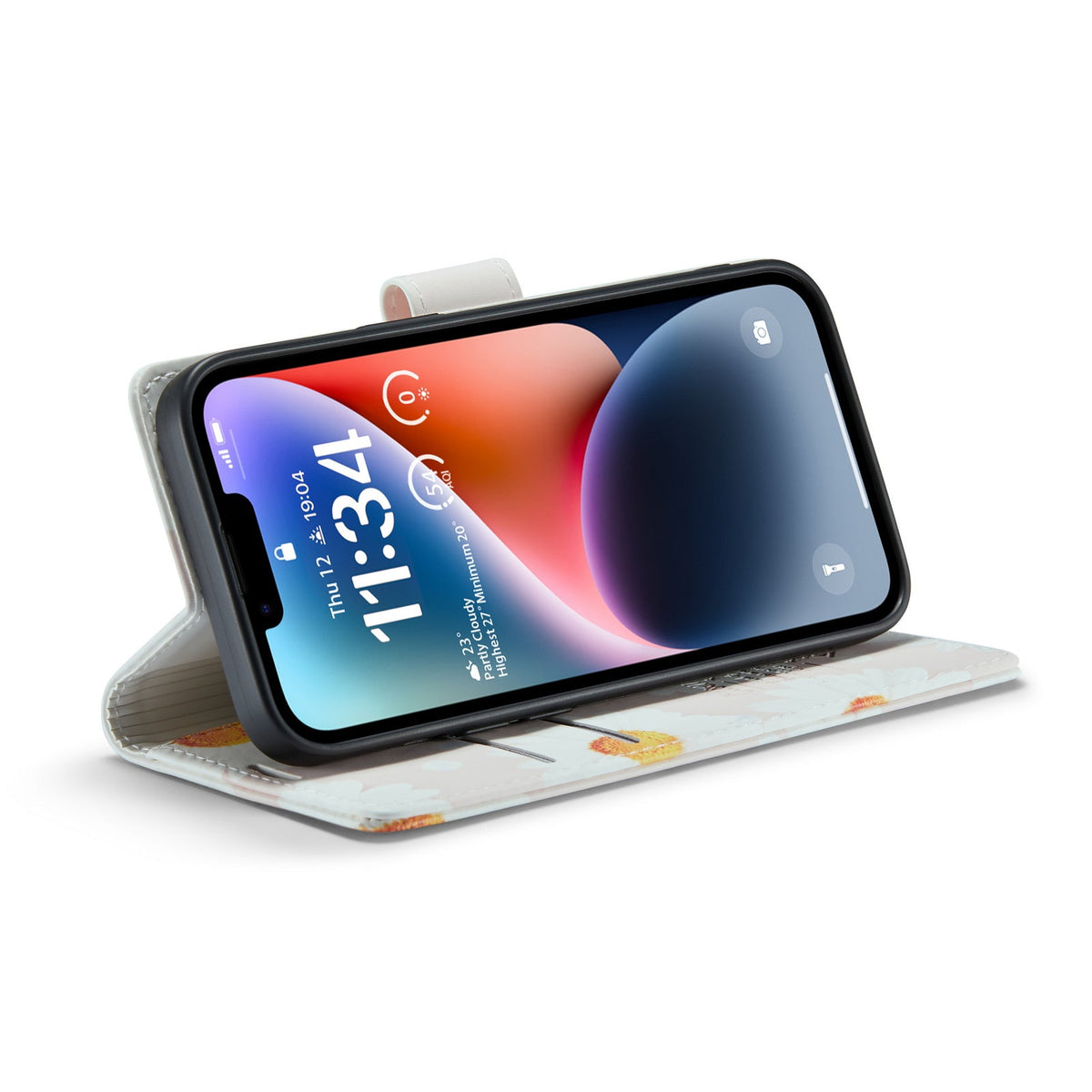 iPhone 14 Hoesje - Daisy - Portemonnee Bookcase