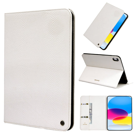 iPad 2025 (A16) Tablet-Hülle - Weiß - Tablet Case Schlangenprint Backcover