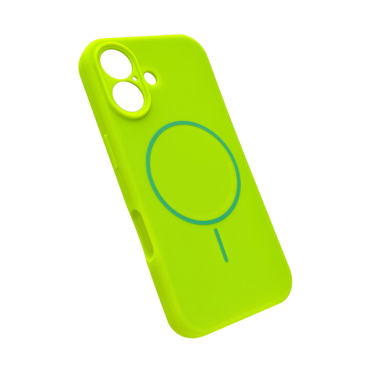 iPhone 17 Hoesje - Lime Groen - Liquid MagSafe Thin Ring Back Cover