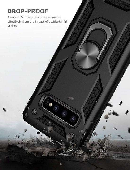 Samsung Galaxy S10+ Hülle - Gold - Armor Kickstand Backcover