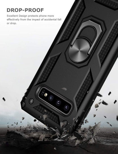 Samsung Galaxy S10+ Hülle - Gold - Armor Kickstand Backcover
