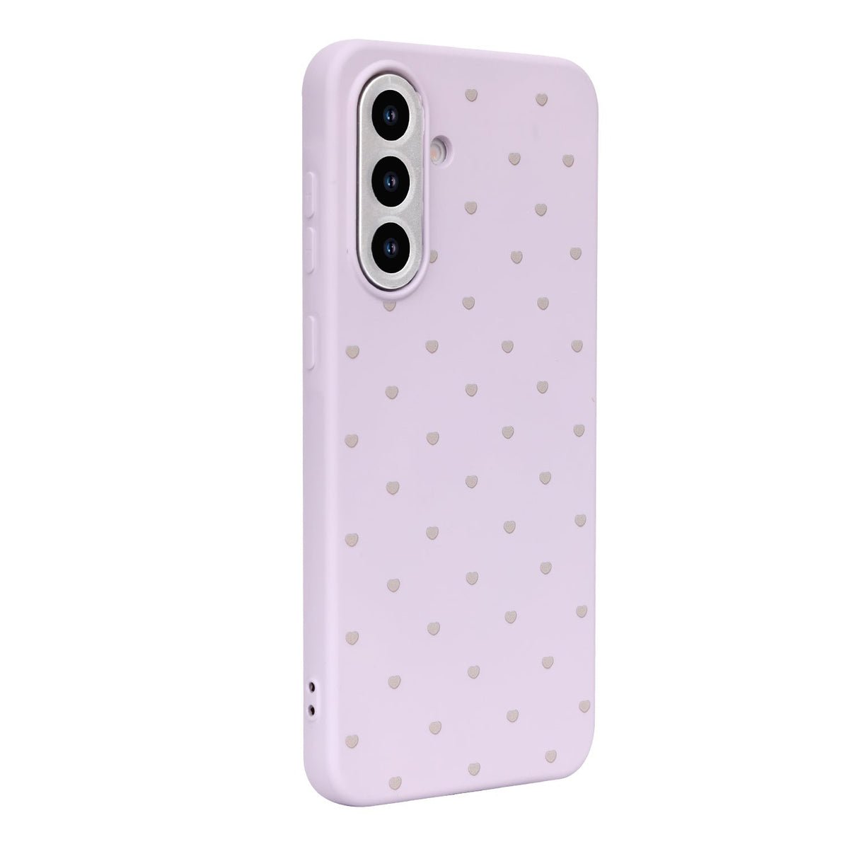 Samsung Galaxy S25 FE Hoesje - Paars - Hartjes Back Cover