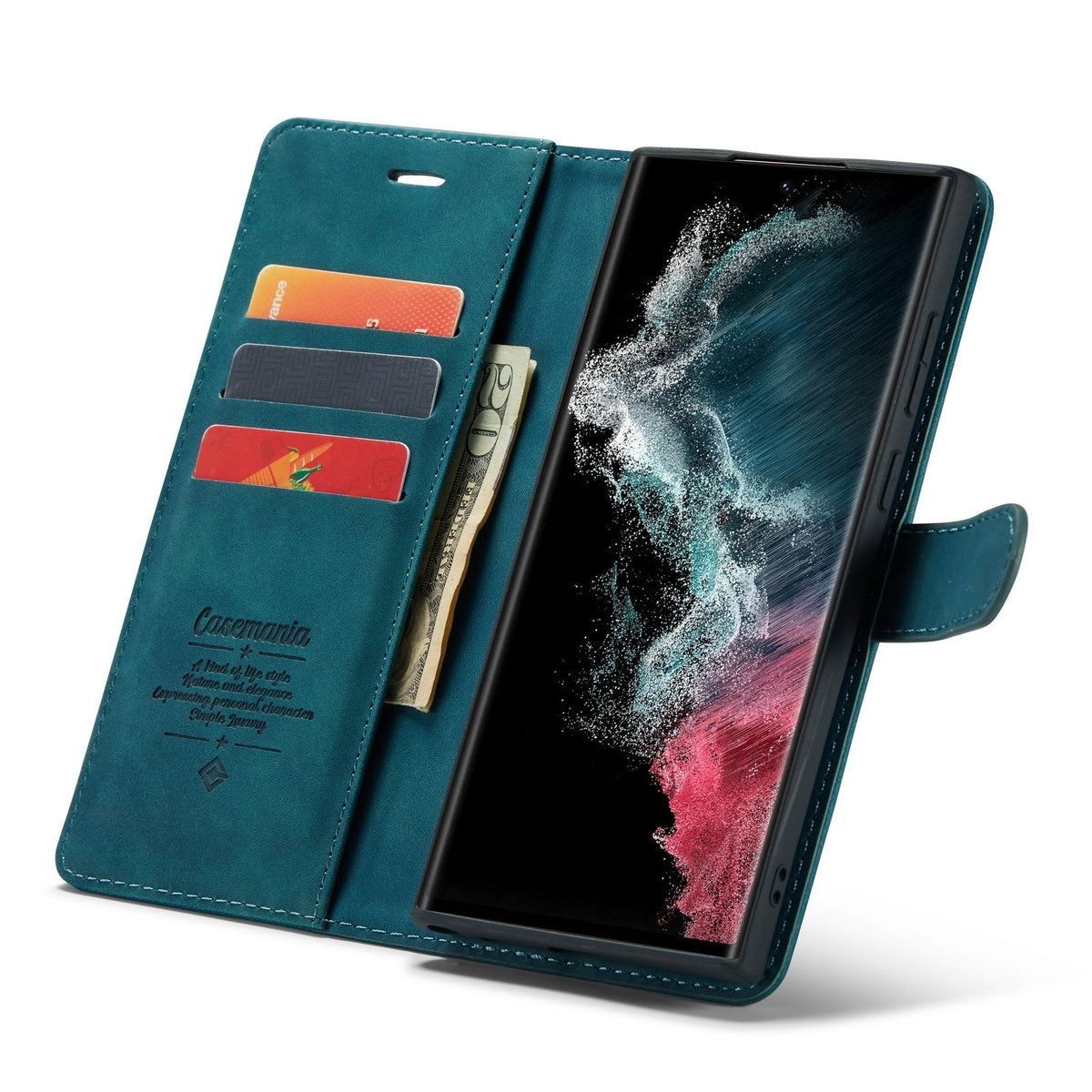 Étui Samsung Galaxy S25 Edge - Vert émeraude - Bookcase 2 en 1