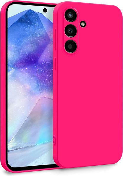 Samsung Galaxy S26 FE Hoesje - Neon Roze - Liquid Siliconen Camera Back Cover