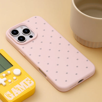 Apple iPhone 15 Pro Hoesje - Roze - Hartjes Back Cover