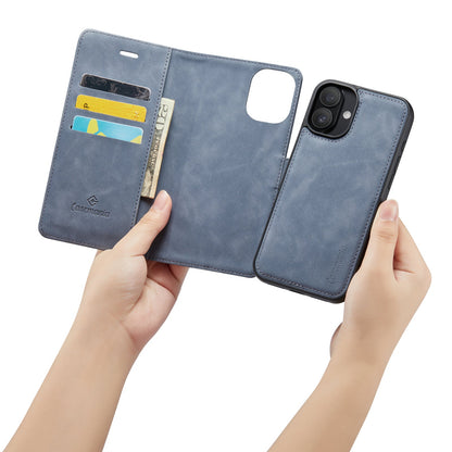 Apple iPhone 16 Plus Hülle - Shadow Gray - 2-in-1 Klapphülle mit Kartenfach