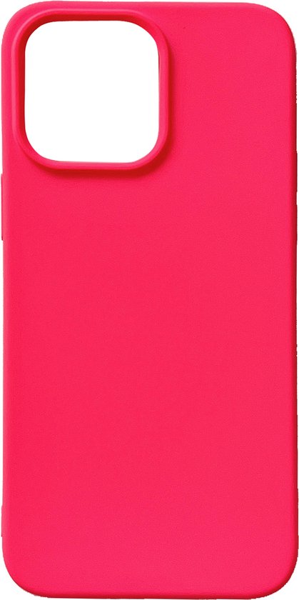 iPhone 14 Pro Max Hoesje - Neon Roze - Strong Siliconen Back Cover