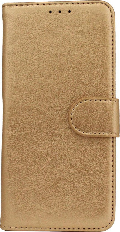 Samsung Galaxy A41 Hoesje - Goud - Luxe Bookcase