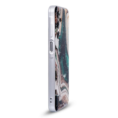 Samsung Galaxy A56 Hoesje - Groen - Marmer Back Cover