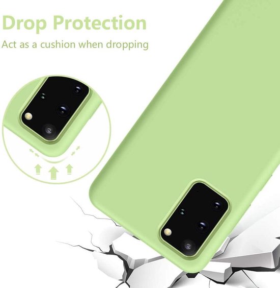 Samsung Galaxy S20 Plus Hoesje - Licht Groen - Siliconen Back Cover