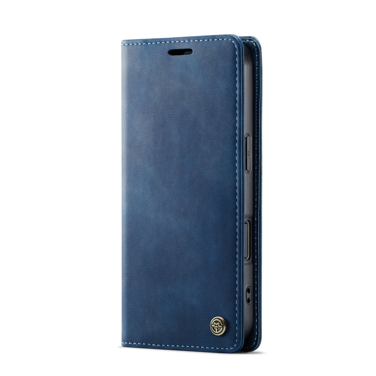 iPhone 17 Hoesje - Navy Blue - Dunne Bookcase