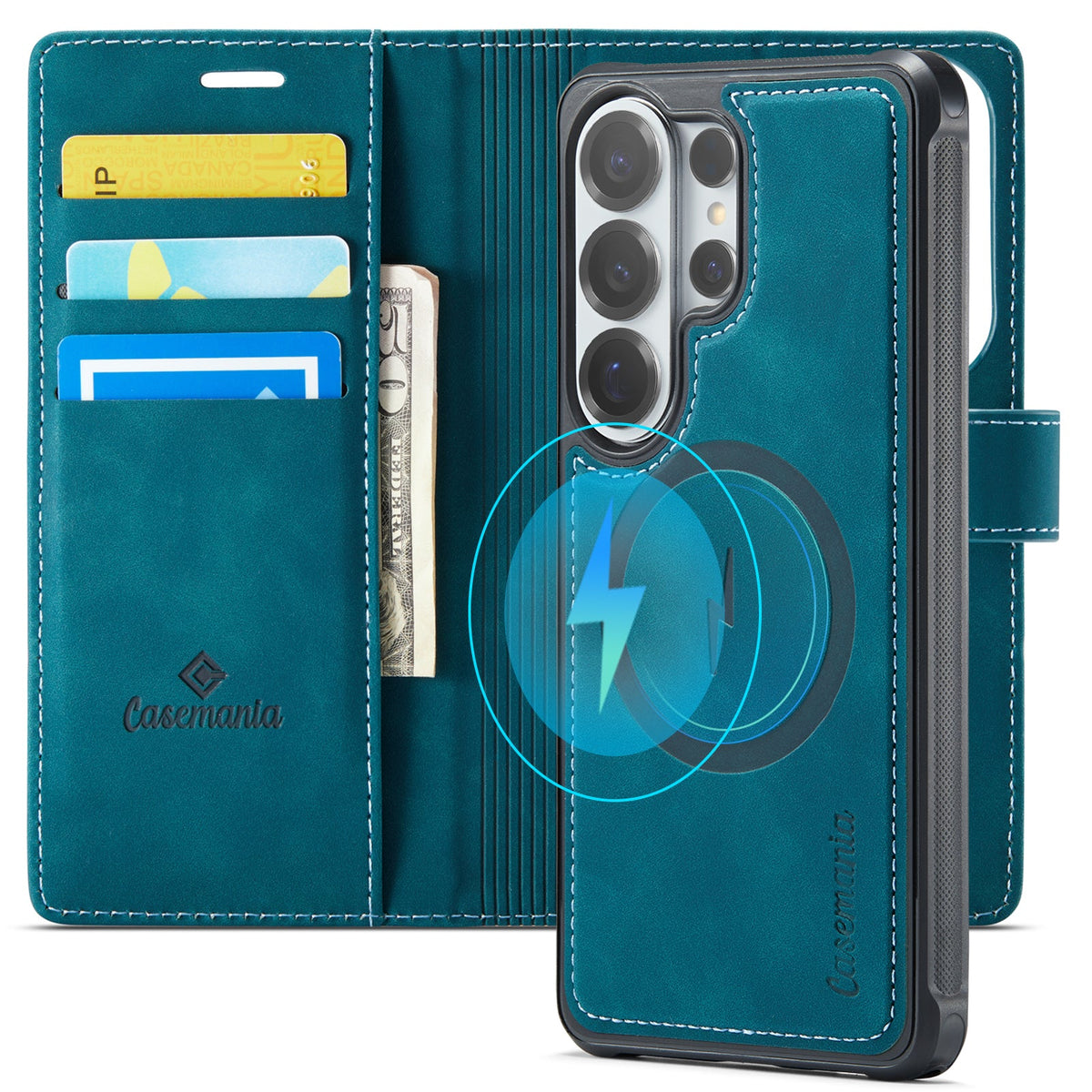 Samsung Galaxy A57 Hoesje - Emerald Green - 2 in 1 MagSafe Bookcase